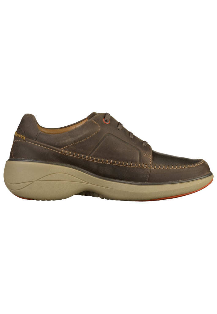 Clarks Halbschuhe Leder Dunkelgrau - surf4shoes