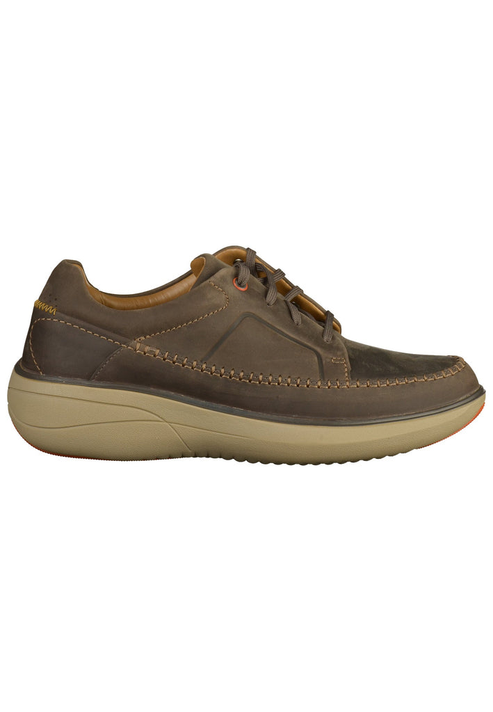 Clarks Halbschuhe Leder Dunkelgrau - surf4shoes