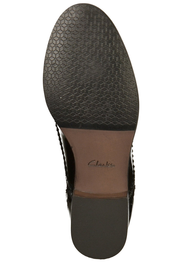 Clarks Halbschuhe Leder Schwarz - surf4shoes