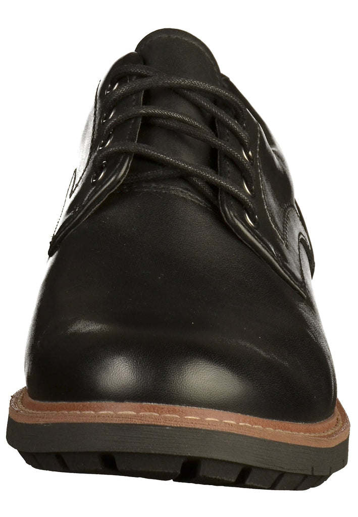 Clarks Halbschuhe Leder Schwarz - surf4shoes