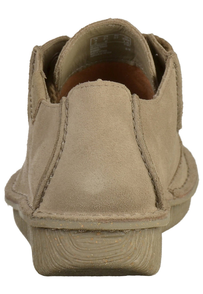 Clarks Halbschuhe Veloursleder Beige - surf4shoes