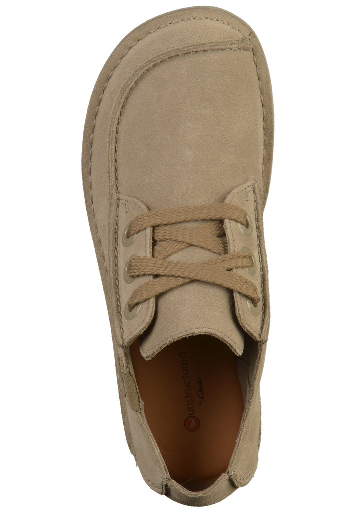 Clarks Halbschuhe Veloursleder Beige - surf4shoes