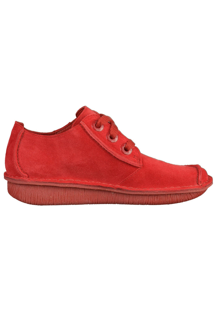 Clarks Halbschuhe Veloursleder Rot - surf4shoes