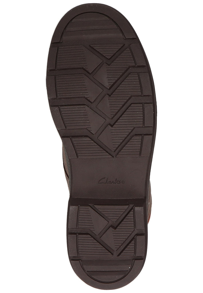 Clarks Stiefelette Leder Dunkelbraun - surf4shoes