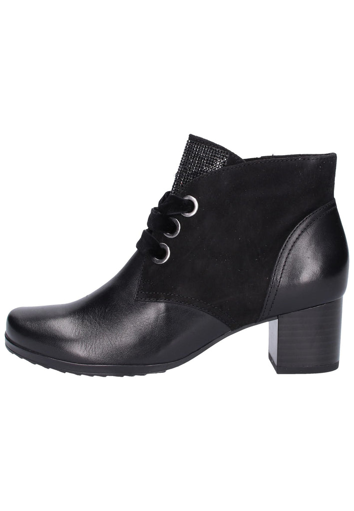 Caprice Stiefelette Leder Schwarz - surf4shoes