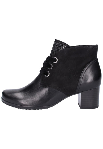 Caprice Stiefelette Leder Schwarz - surf4shoes