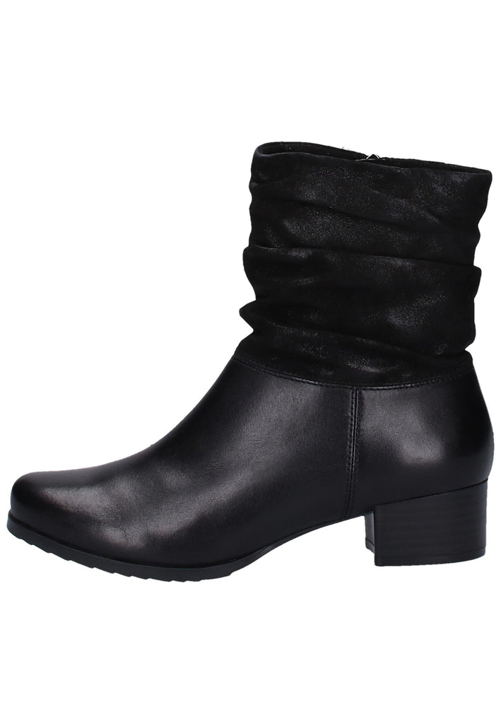 Caprice Stiefelette Leder Schwarz - surf4shoes