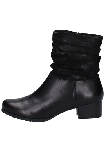 Caprice Stiefelette Leder Schwarz - surf4shoes