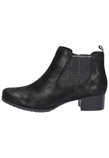 Caprice Stiefelette Leder Schwarz - surf4shoes