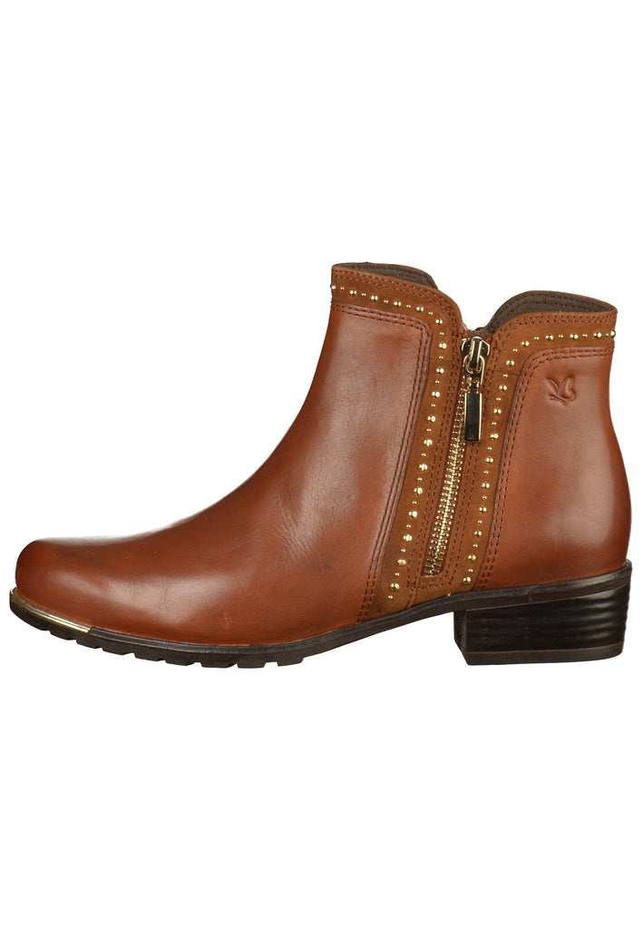 Caprice Stiefelette Leder Cognac - surf4shoes
