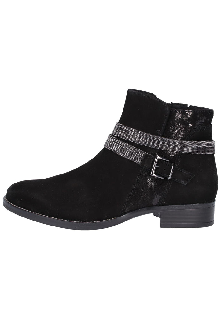 Caprice Stiefelette Leder Schwarz - surf4shoes