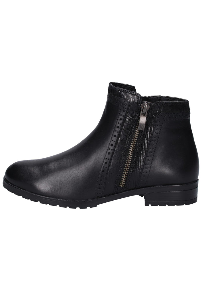 Caprice Stiefelette Leder Schwarz - surf4shoes