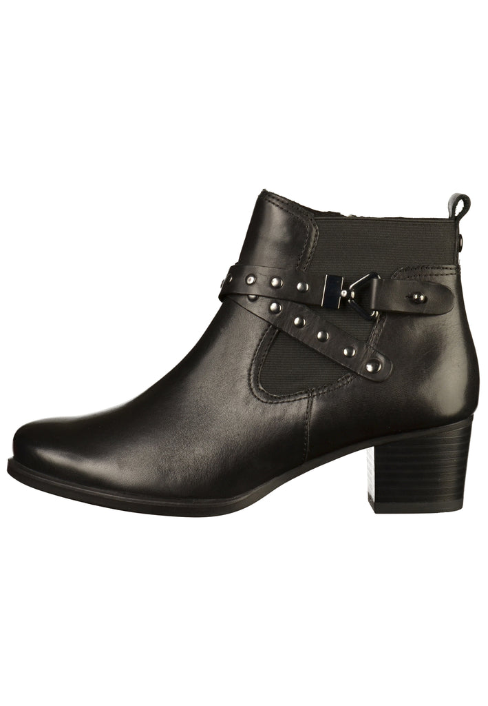 Caprice Stiefelette Leder Schwarz - surf4shoes