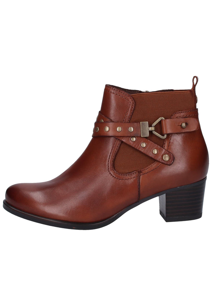 Caprice Stiefelette Leder Cognac - surf4shoes
