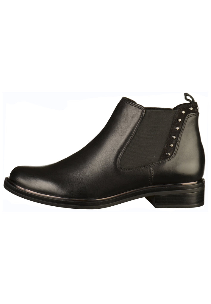 Caprice Stiefelette Leder Schwarz - surf4shoes