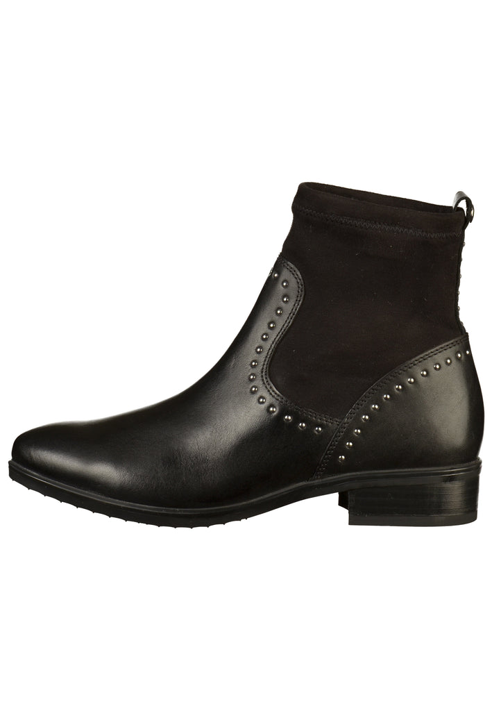 Caprice Stiefelette Leder/Textil Schwarz - surf4shoes