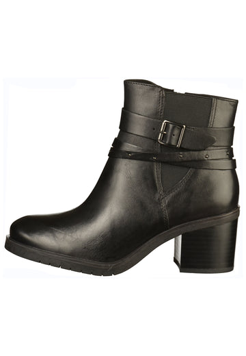 Caprice Stiefelette Leder Schwarz - surf4shoes
