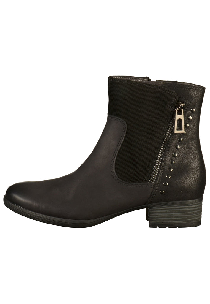 Caprice Stiefelette Leder/Textil Schwarz - surf4shoes