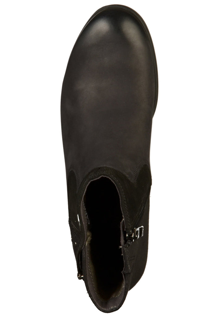 Caprice Stiefelette Leder/Textil Schwarz - surf4shoes