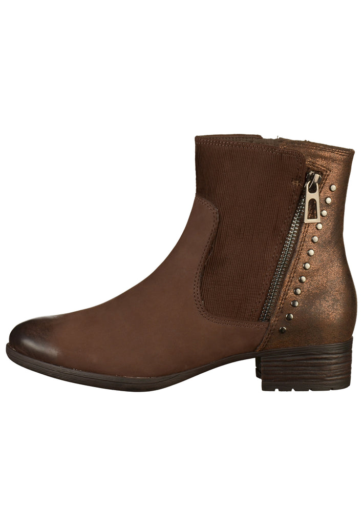 Caprice Stiefelette Leder/Textil Braun - surf4shoes