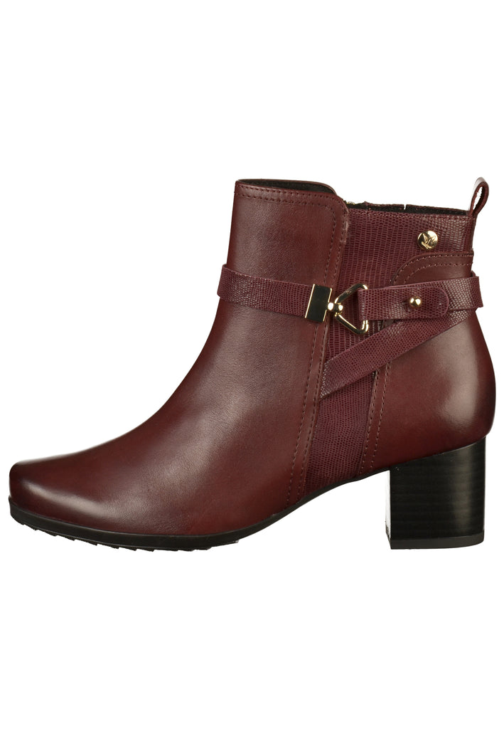 Caprice Stiefelette Leder Bordeaux - surf4shoes