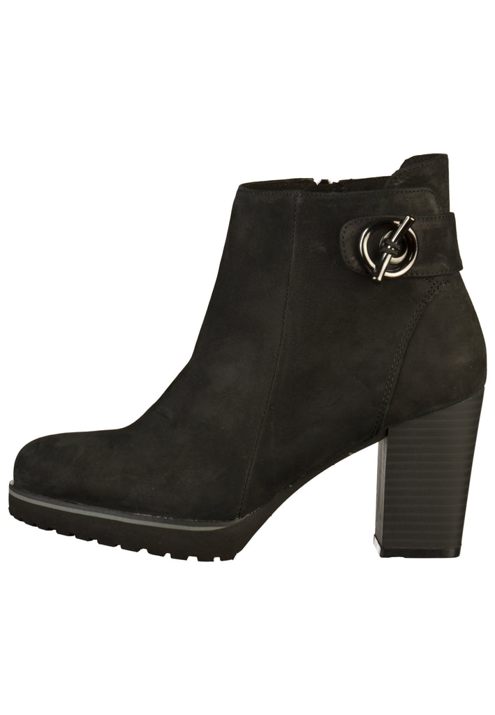 Caprice Stiefelette Nubukleder Schwarz - surf4shoes