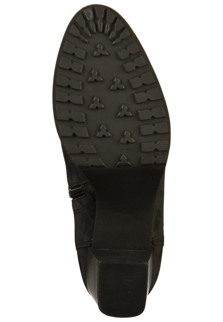 Caprice Stiefelette Nubukleder Schwarz - surf4shoes