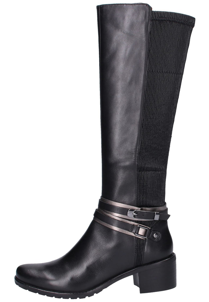Caprice Stiefel Leder Schwarz - surf4shoes