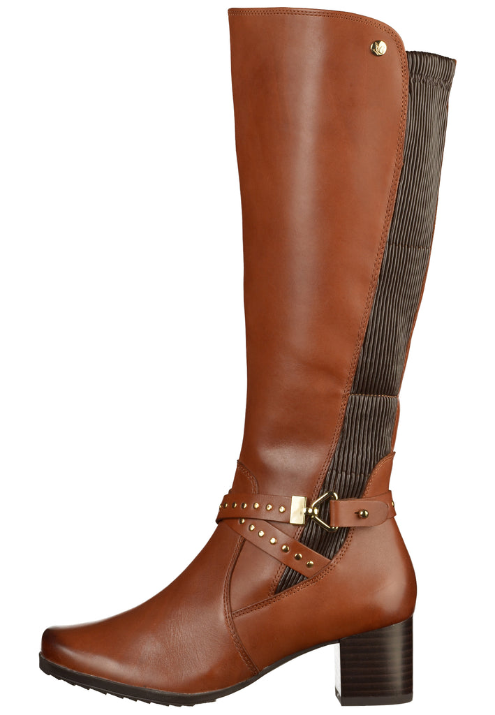 Caprice Stiefelette Leder Cognac - surf4shoes