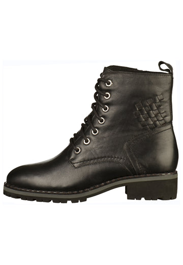 Caprice Stiefelette Leder Schwarz - surf4shoes