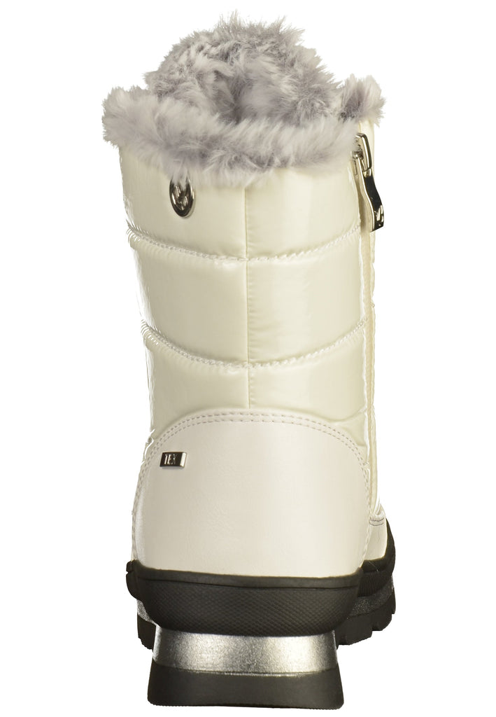 Caprice Stiefelette Lederimitat/Textil Weiß - surf4shoes