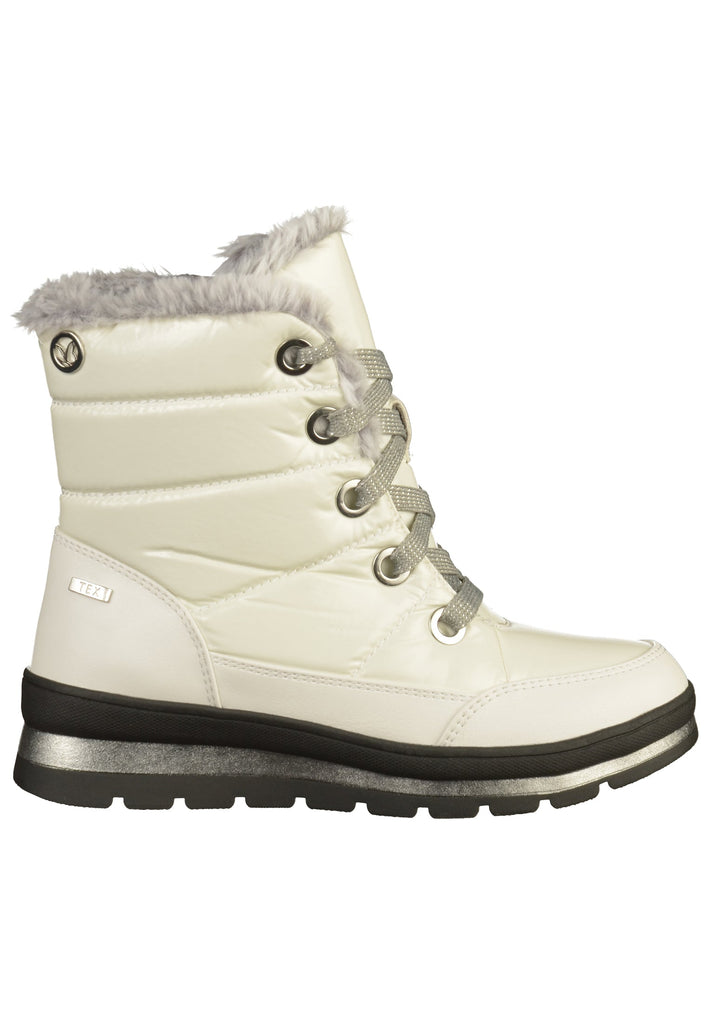 Caprice Stiefelette Lederimitat/Textil Weiß - surf4shoes