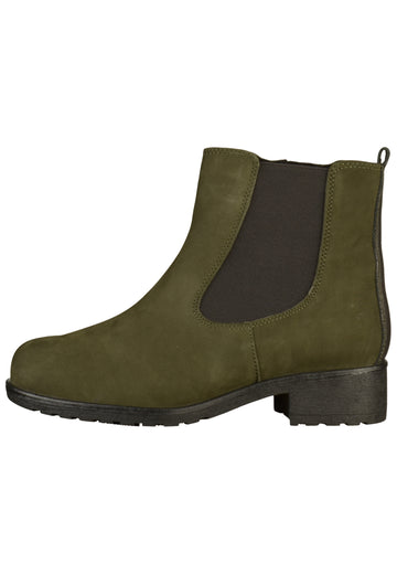 Caprice Stiefelette Leder Khaki - surf4shoes