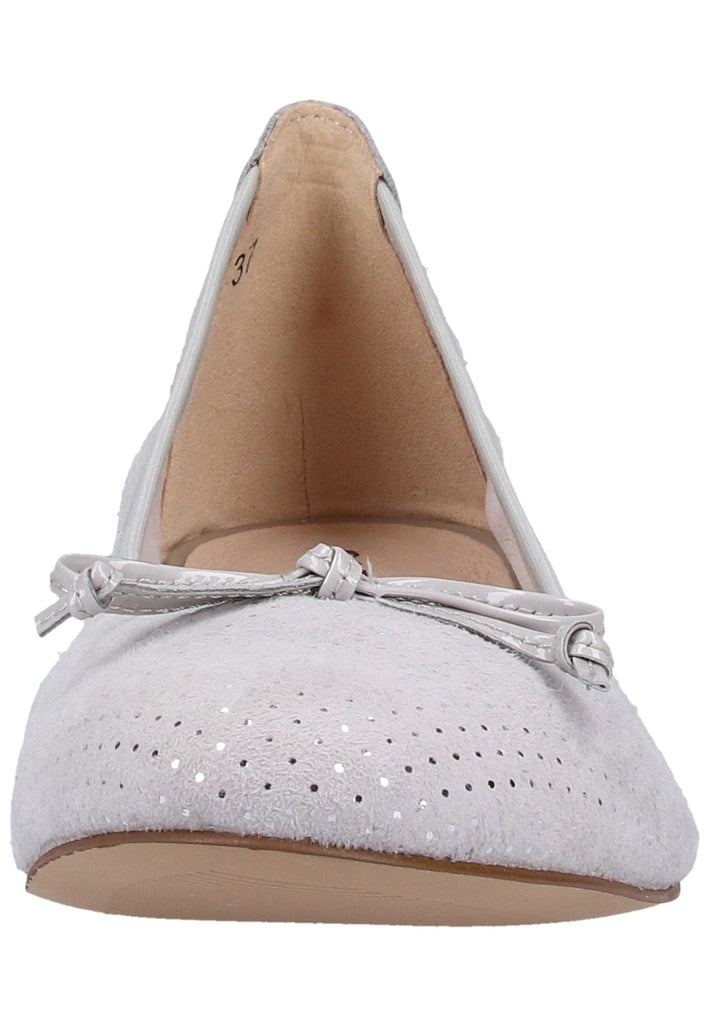 Caprice Ballerinas Veloursleder Hellgrau - surf4shoes