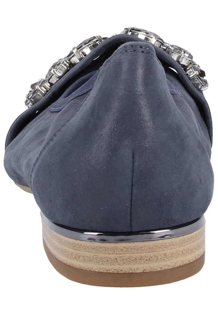 Caprice Ballerinas Veloursleder Navy - surf4shoes
