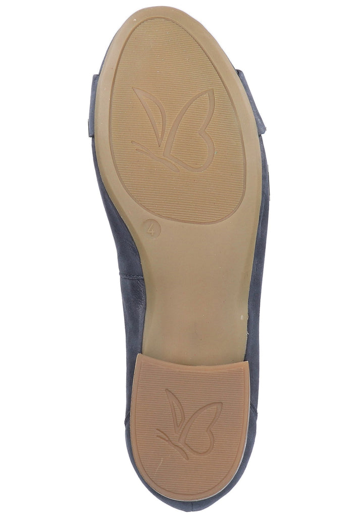 Caprice Ballerinas Veloursleder Navy - surf4shoes