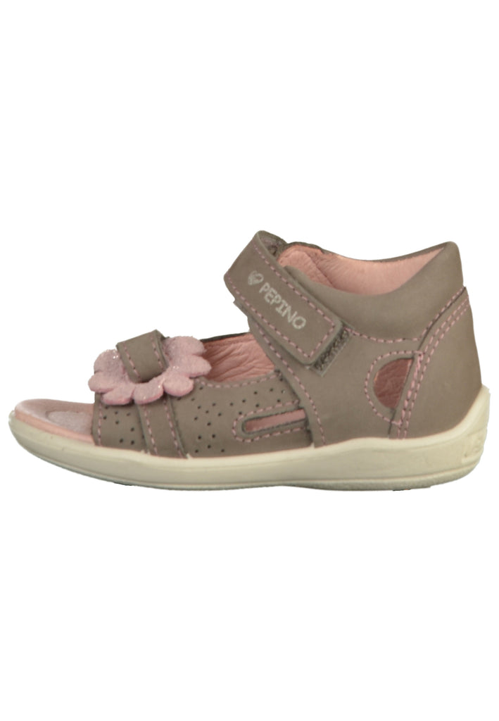 Pepino Sandalen Nubukleder Hellgrau - surf4shoes