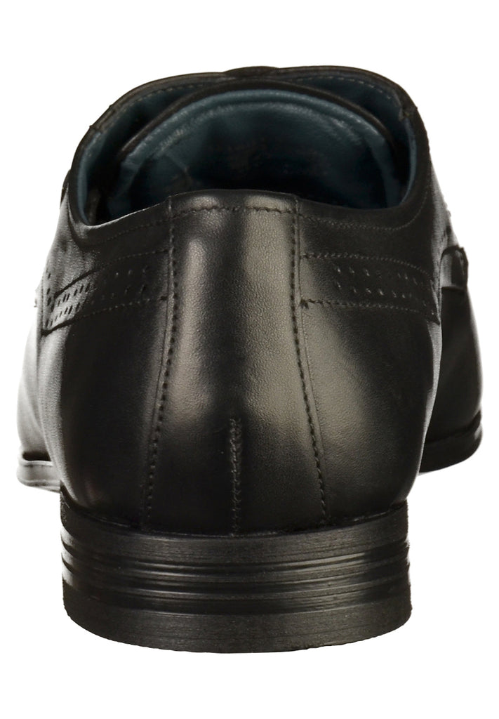 Bugatti Businessschuhe Glattleder Schwarz - surf4shoes
