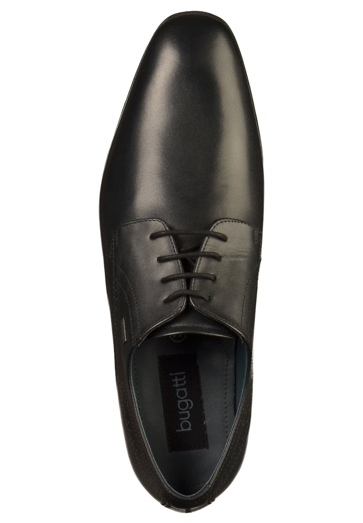 Bugatti Businessschuhe Glattleder Schwarz - surf4shoes