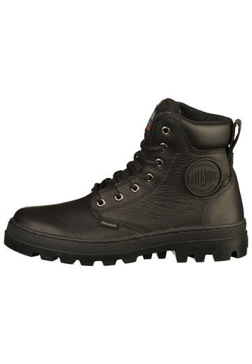 Palladium Stiefelette Leder/Textil Schwarz - surf4shoes