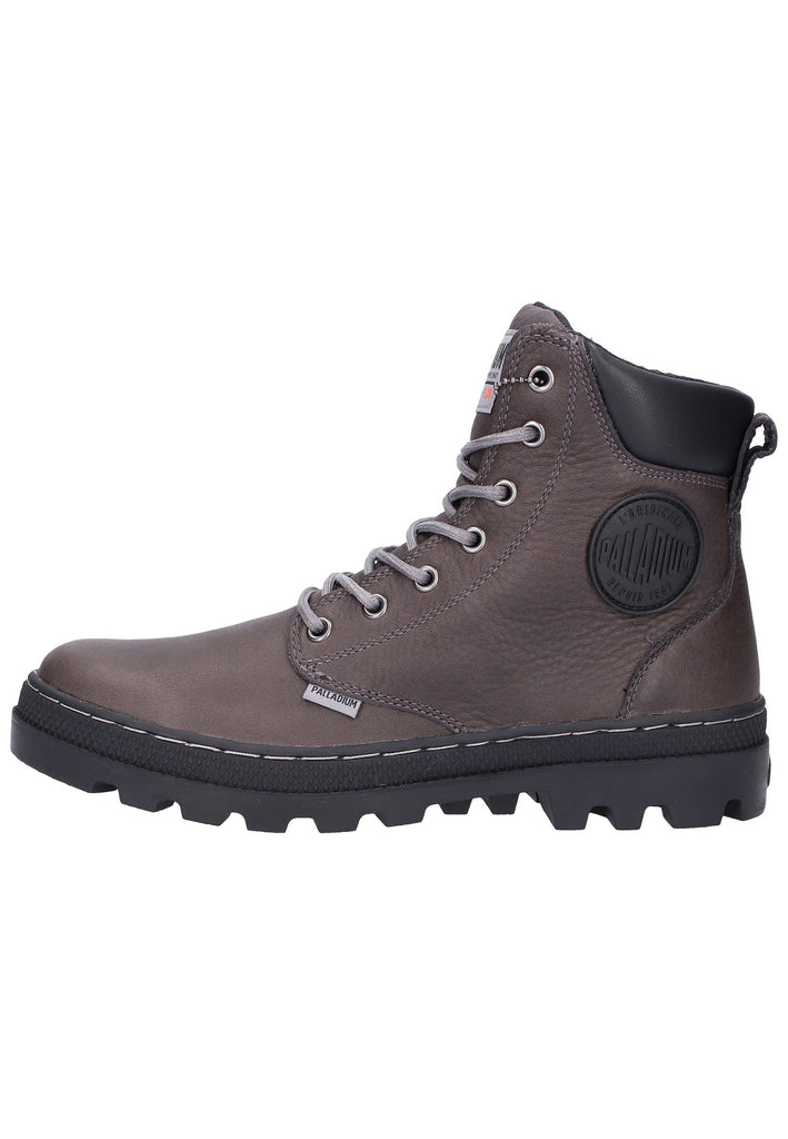 Palladium Stiefelette Leder/Textil Dunkelgrau - surf4shoes