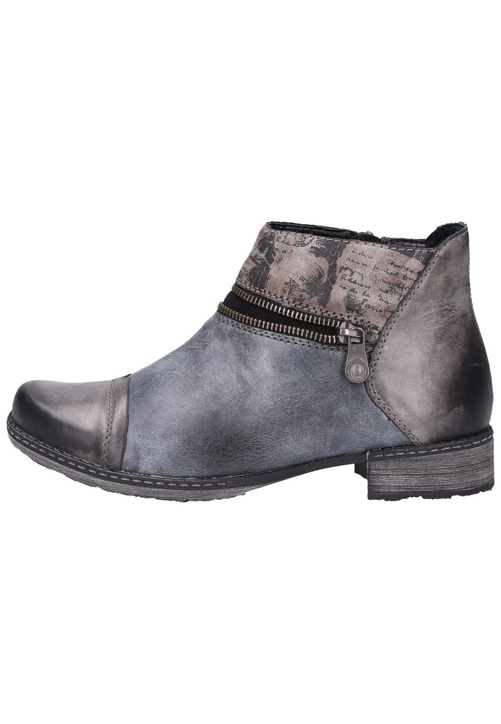 Remonte Stiefelette Leder Grau - surf4shoes