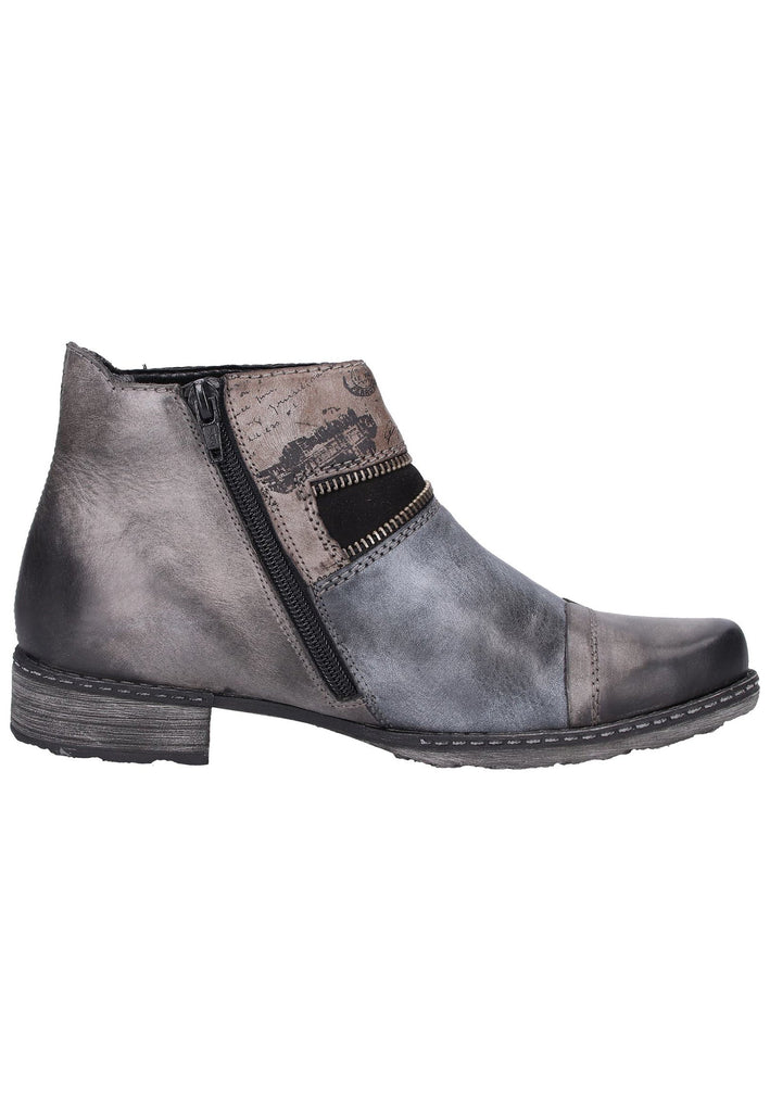 Remonte Stiefelette Leder Grau - surf4shoes