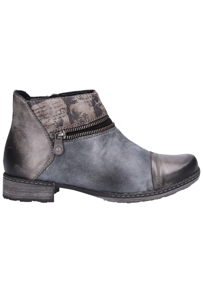Remonte Stiefelette Leder Grau - surf4shoes