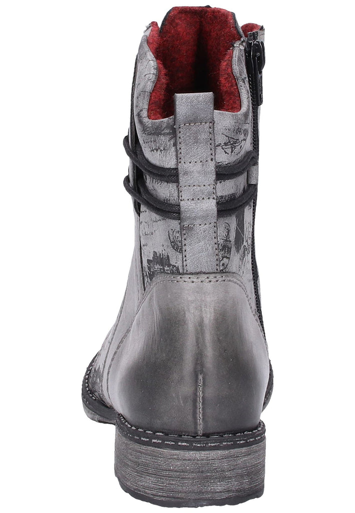 Remonte Stiefelette Leder Grau - surf4shoes