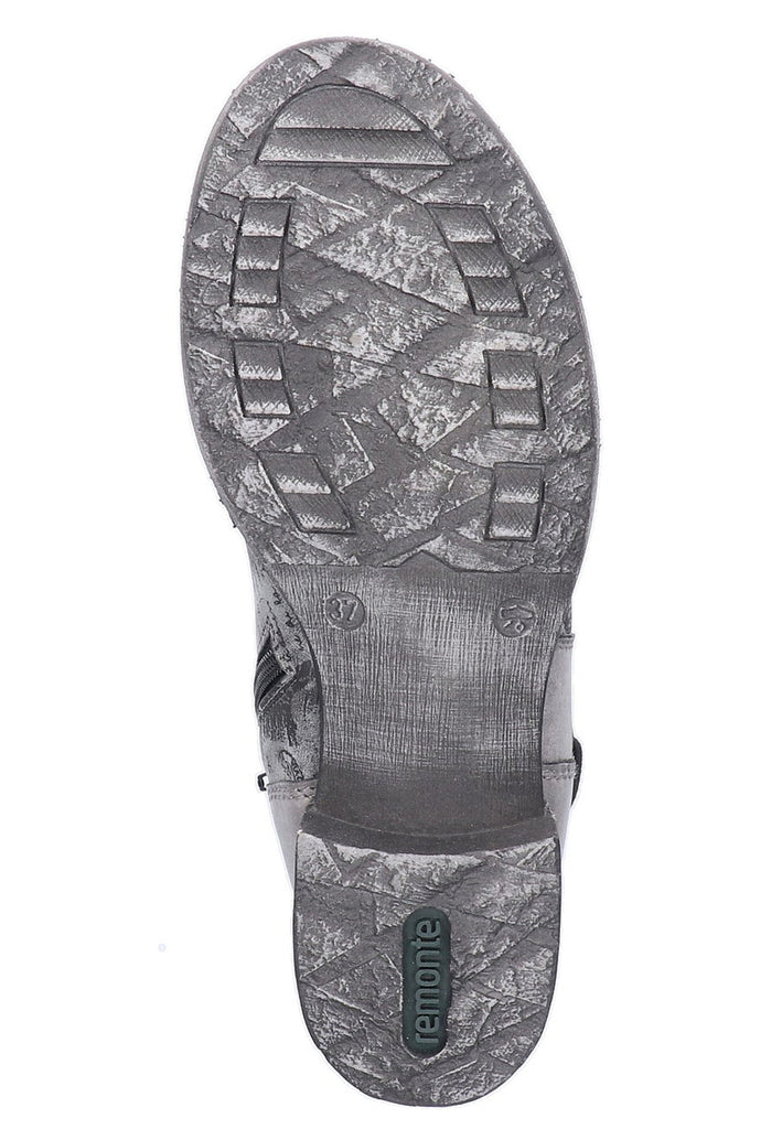 Remonte Stiefelette Leder Grau - surf4shoes