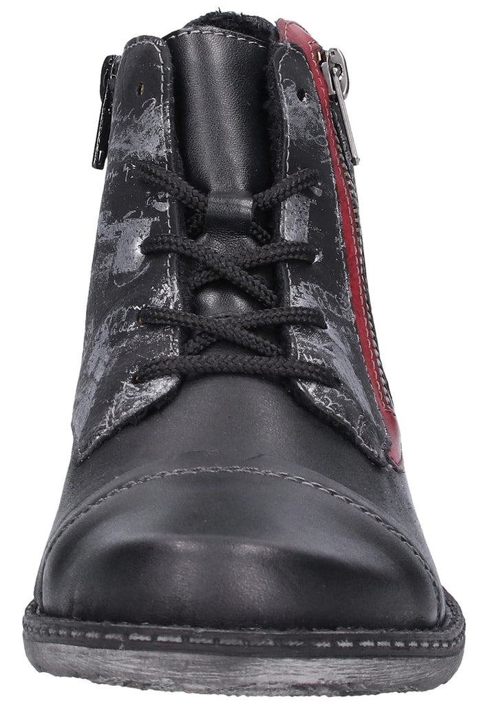 Remonte Stiefelette Leder Schwarz - surf4shoes