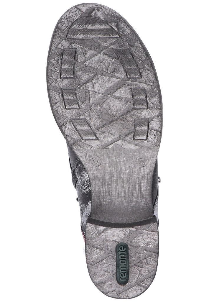 Remonte Stiefelette Leder Schwarz - surf4shoes