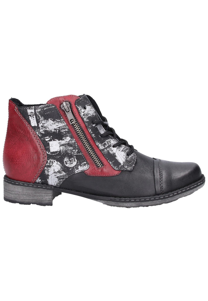 Remonte Stiefelette Leder Schwarz - surf4shoes