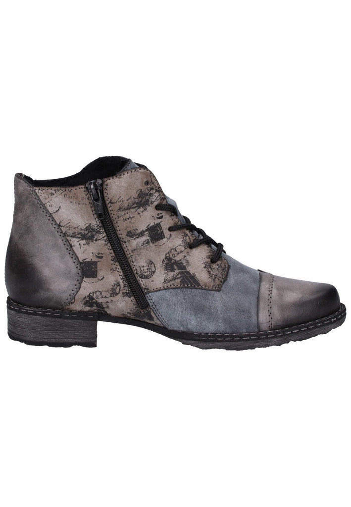 Remonte Stiefelette Leder Grau - surf4shoes